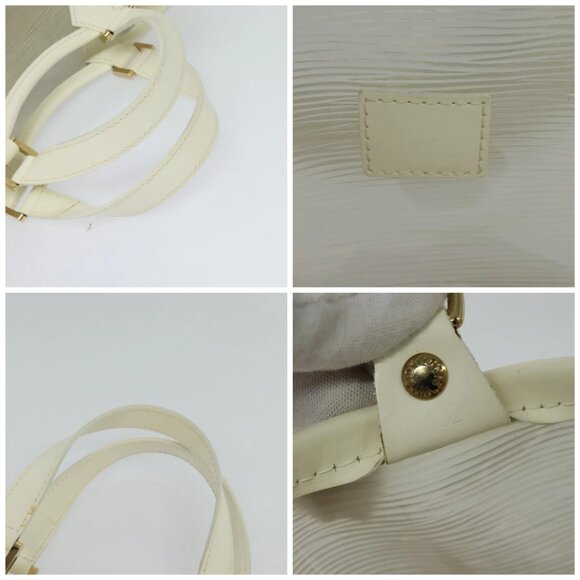 LOUIS VUITTON Epi Plage Mini Lagoon Bay Hand Bag White M92263 LV Auth 134761 - Picture 14 of 16
